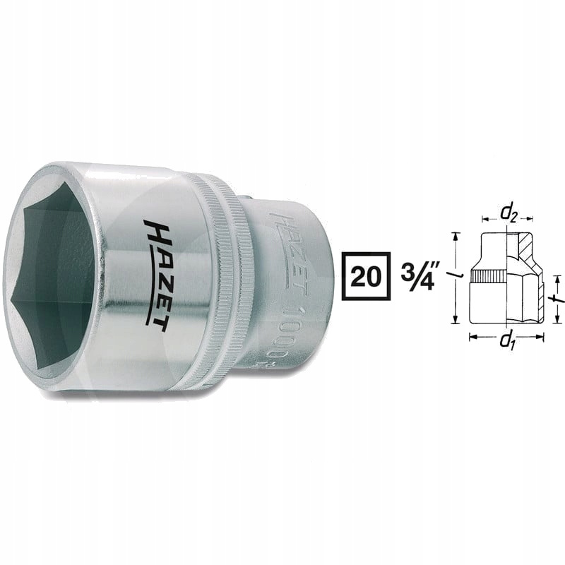 Hazet Klucz nasadowy (6-kąt.)
