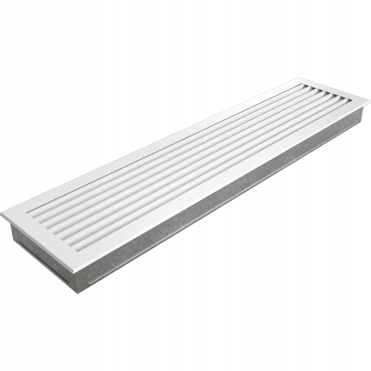 Větrací krbová mřížka Fresh bílá 17x70+ rámeček