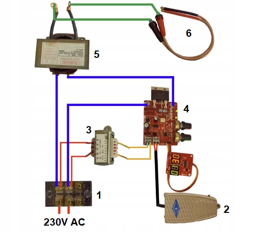 Moduł Sterownik Zgrzewarki Punktowej 100A NY-D01 Model Moduł Zgrzewarki Punktowej 100 A