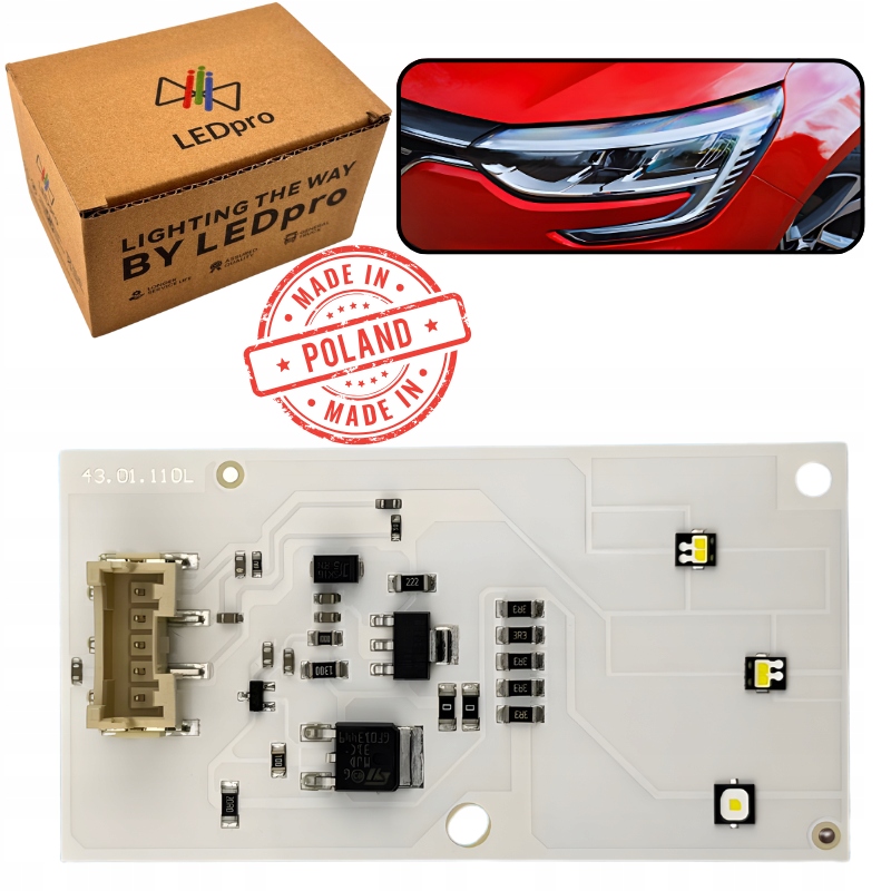 Modul Led Deska pro Ježek Drl Led lampy Renault Megane IV 4 285759447R Levá