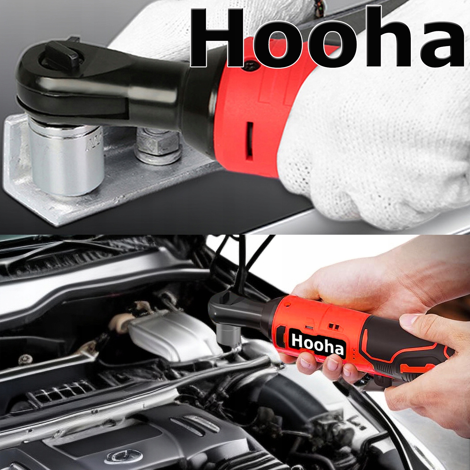 GRZECHOTKA KLUCZ UDAROWA AKUMULATOROWA 12V 2x2Ah AKU 65Nm 6 NASADKI WALIZKA Marka Hooha