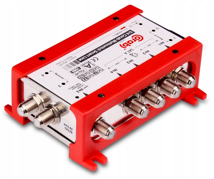 Multiswitch Smart Line 5/4 Corab s aktívnym vstupom Dvb-t