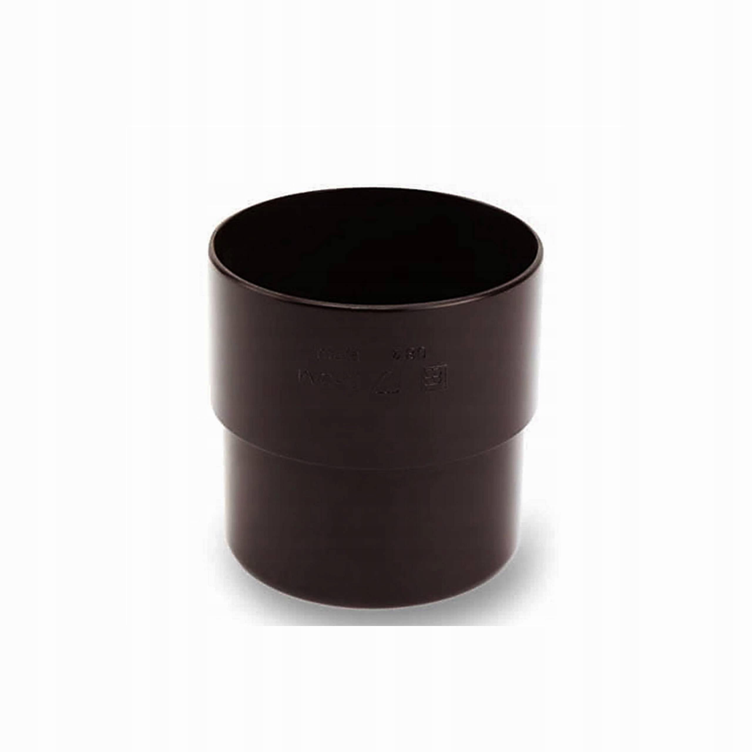 Mufa do rury spustowej 50mm GALECO PVC ciemnobrązowy RAL 8019