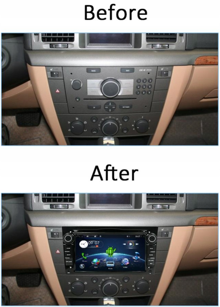 RADIO ANDROID Opel Astra Vectra Corsa Zafira PIANO Rodzaj brak informacji