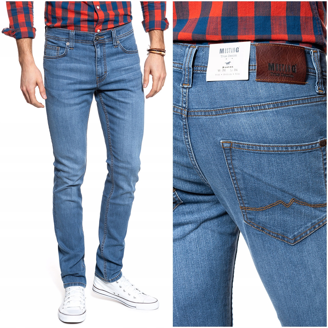 

Mustang Bosten Męskie Spodnie Jeansy Slim W34 L32