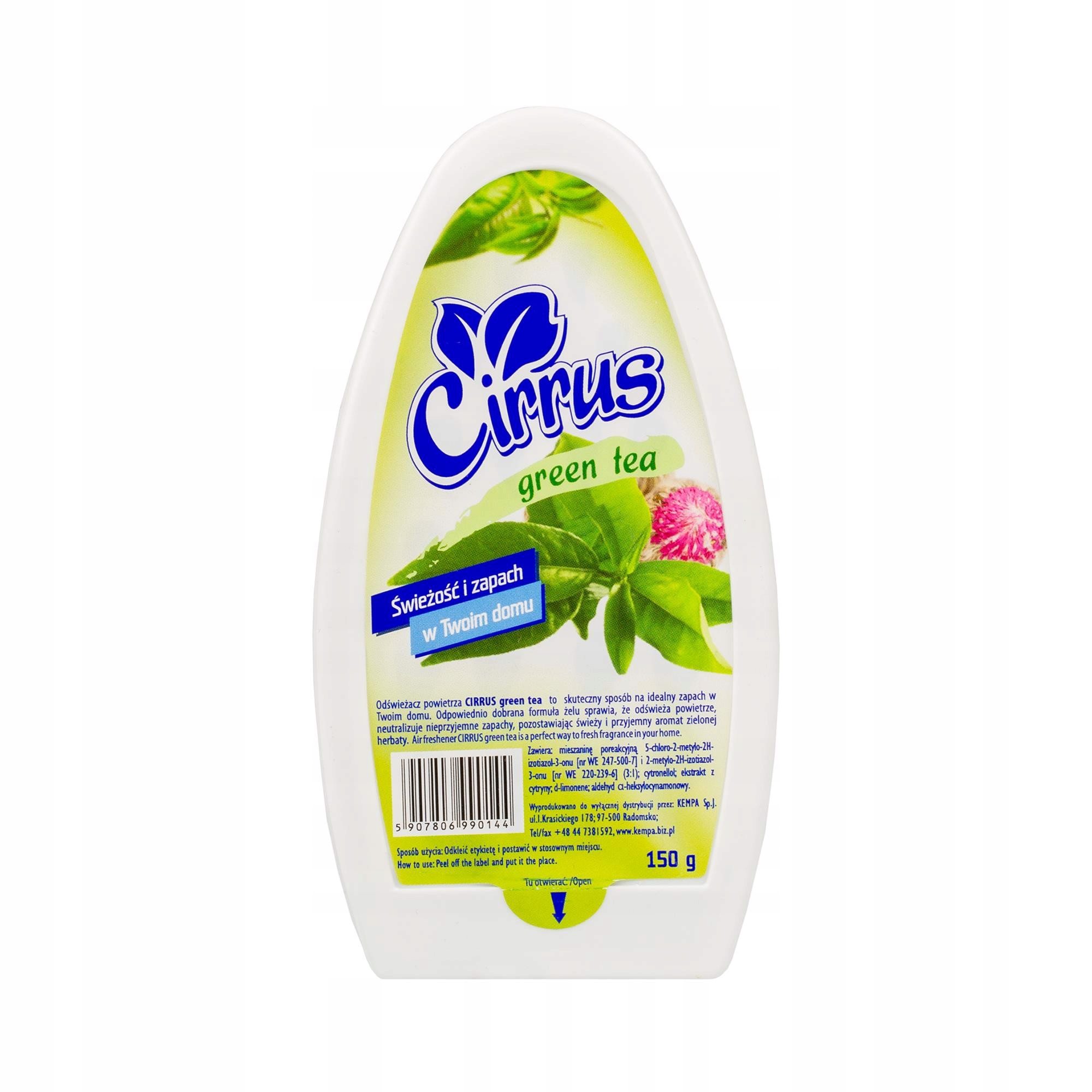 

Cirrus Odświeżacz w żelu 150g green tea