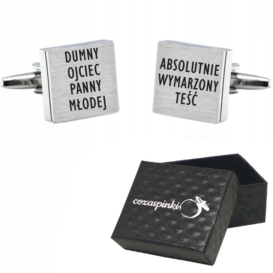 

Spinki do mankietów Dumny Ojciec Panny Młodej ślub