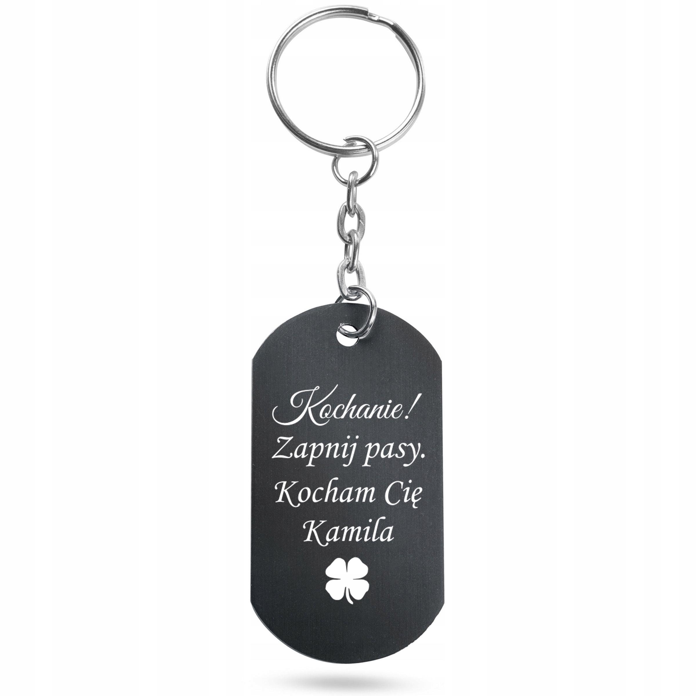 Brelok ZAPNIJ PASY Prezent Dzień Chłopaka GRAWER