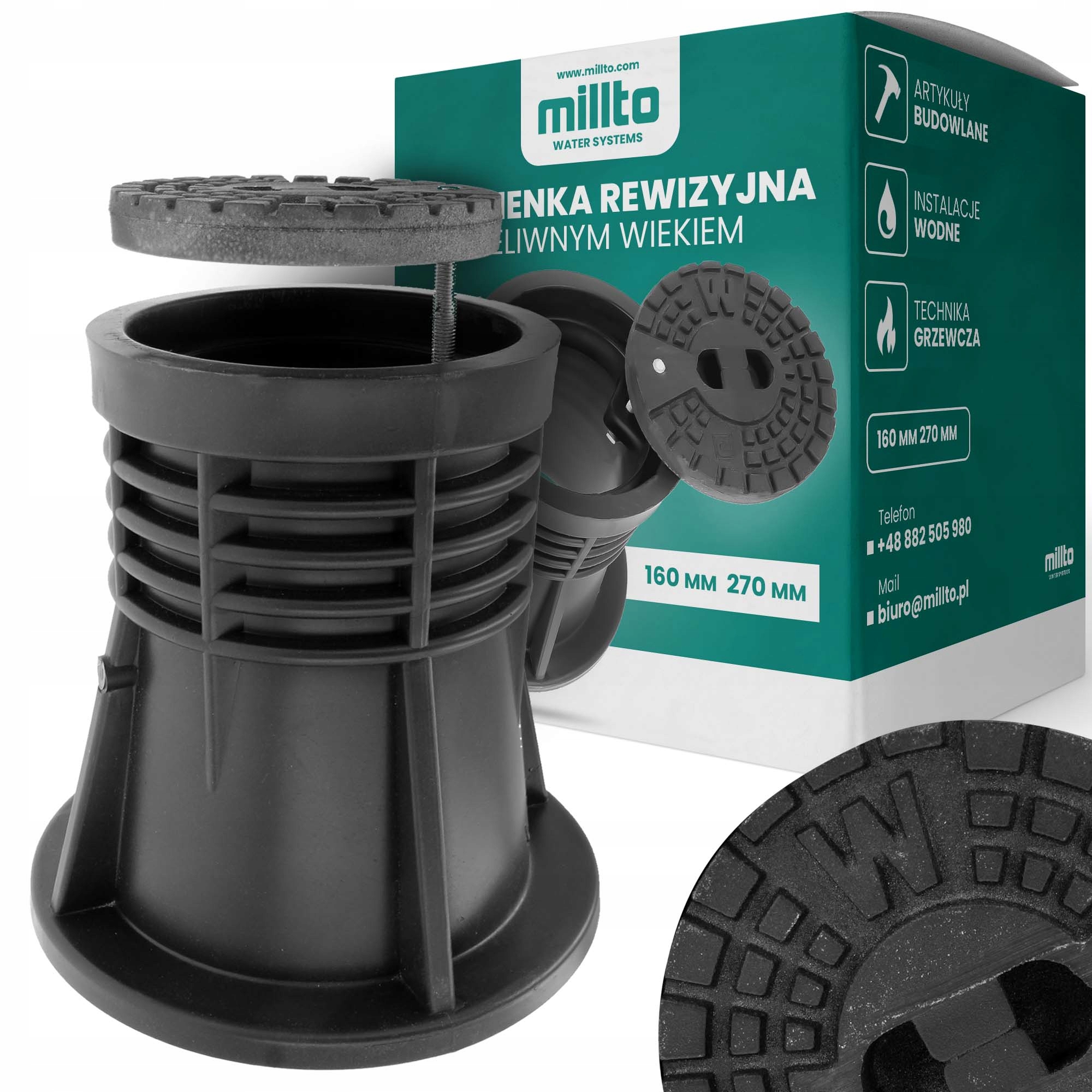 

Studzienka rewizyjna kanalizacyjna żeliwna 160 mm