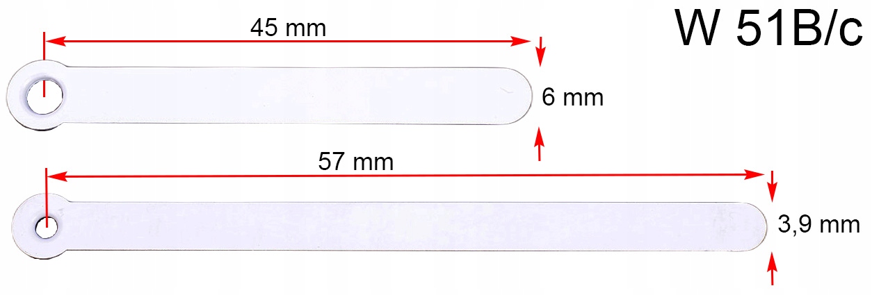 

Wskazówki Godzinowa Minutowa 5,7 cm Do Zegara W51B