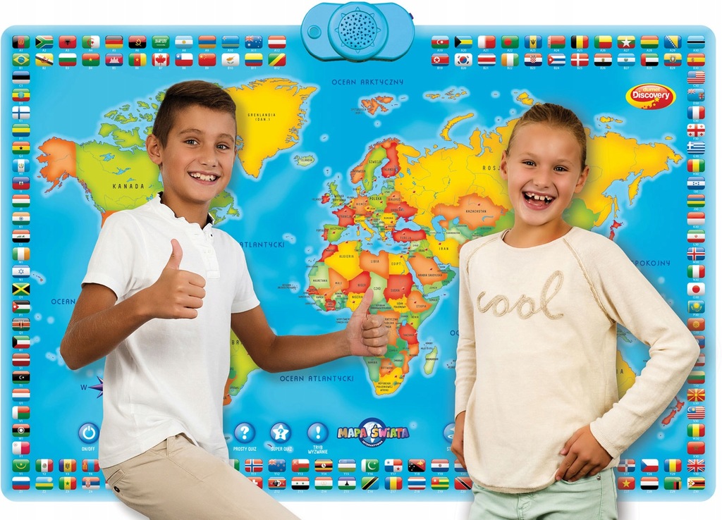 DUMEL Interaktywna MAPA ŚWIATA edukacyjna PL/ENG Kod producenta DD60853