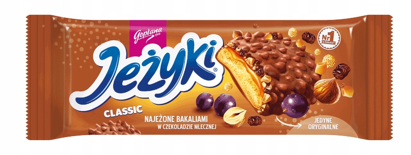 Levně Goplana Sušenky ježků Classic s bakalií v mléčné čokoládě 140 g