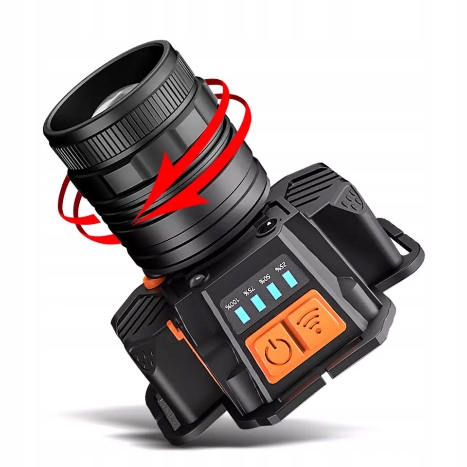 10W СВЕТОДИОДНЫЙ ФОНАРИК POWERBANK ДАТЧИК ДВИЖЕНИЯ USB