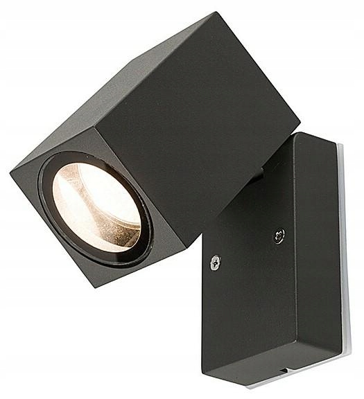 Venkovní nástěnné svítidlo nastavitelné Primm Černé 1xGU10 IP54 Nástěnná lampa Terasa