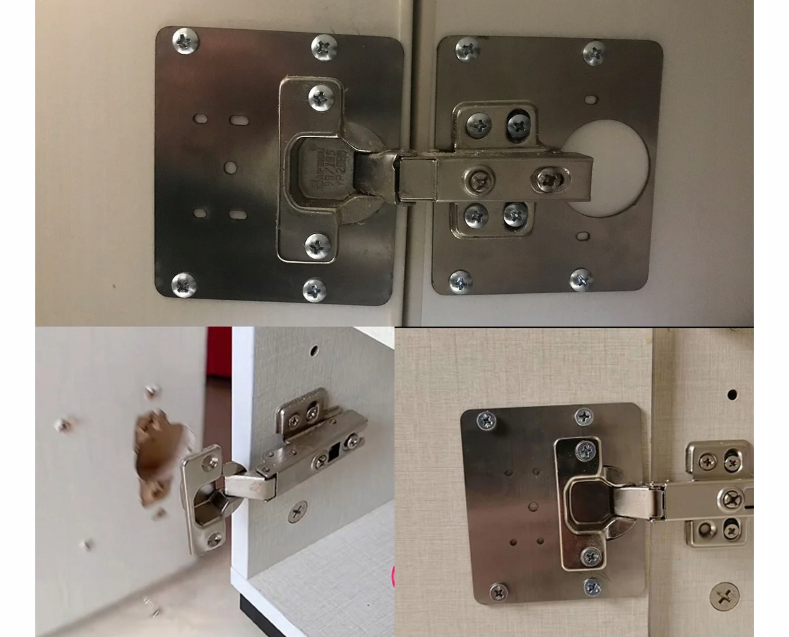 PŁYTKA DO NAPRAWY WYRWANYCH ZAWIASÓW MEBLOWYCH ZESTAW NAPRAWCZY ZAWIAS FIX Kod producenta st-repairsetlocker