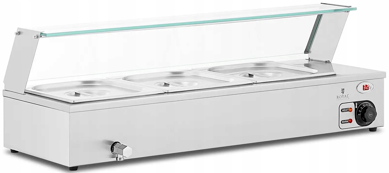 Bemar 2,000W 3GN 1/2 kohoutek vypouštěcí Royal Catering RCBM_GN1/2_2 10012621