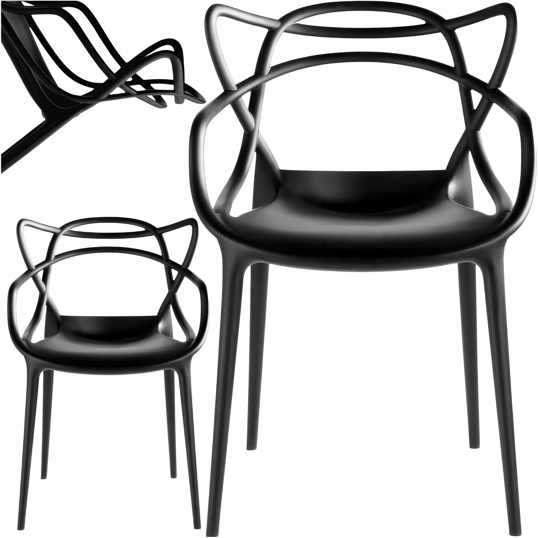 KRZESŁO AŻUROWE NOWOCZESNE SALON JADALNIA TARAS Stan opakowania oryginalne