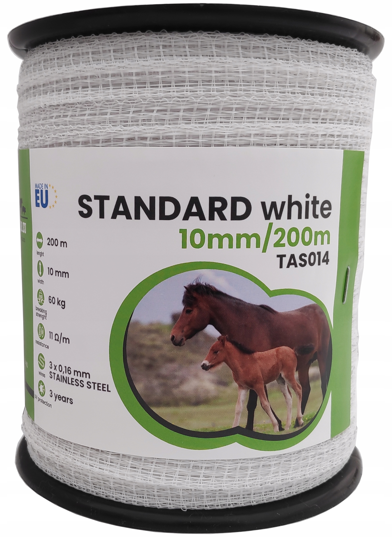 

Taśma pastuch elektryzator 1cm 200metrów koń konie