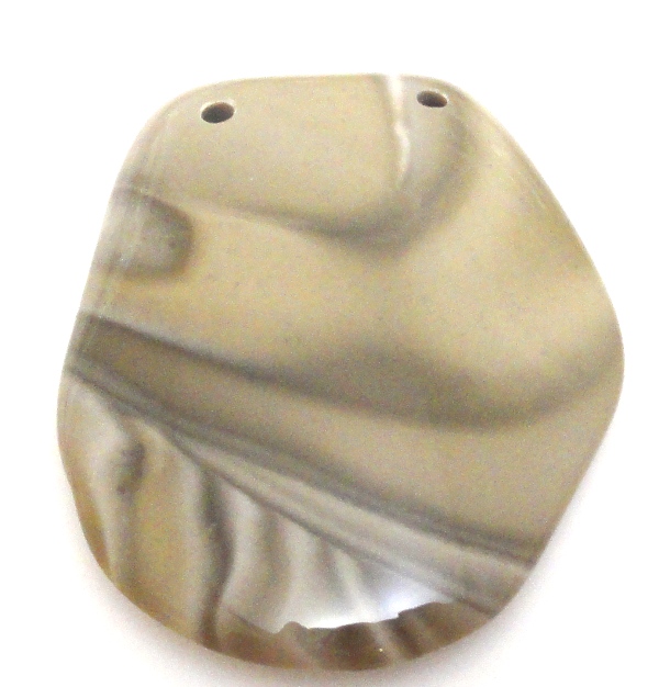 Křemík pruhovaný na přívěsek 47x39 mm dva otvory