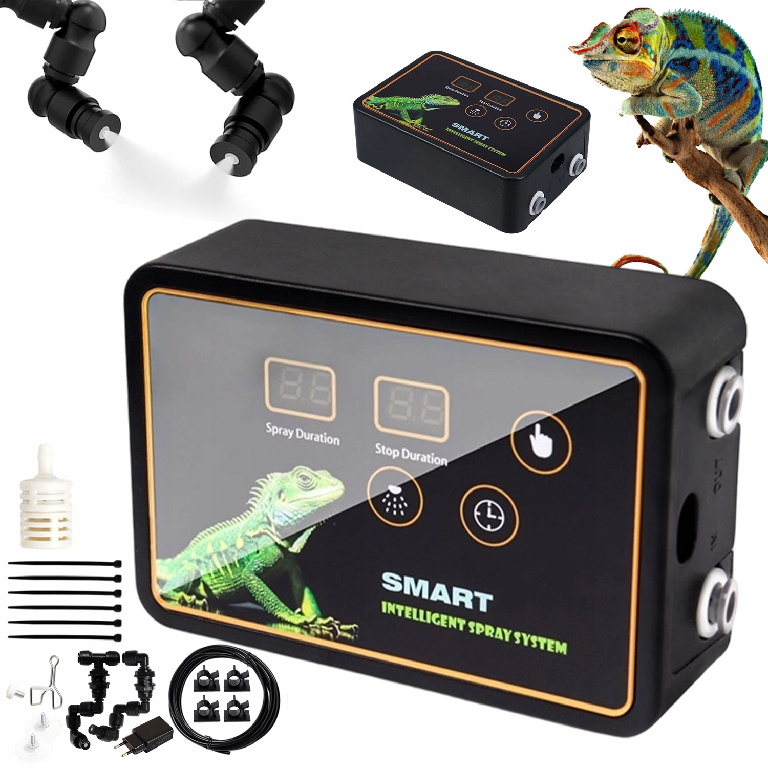 Levně Automatický Zavlažovač Do Terária Pro Plazy, Obojživelníky Agama Gekon 2 Trysky