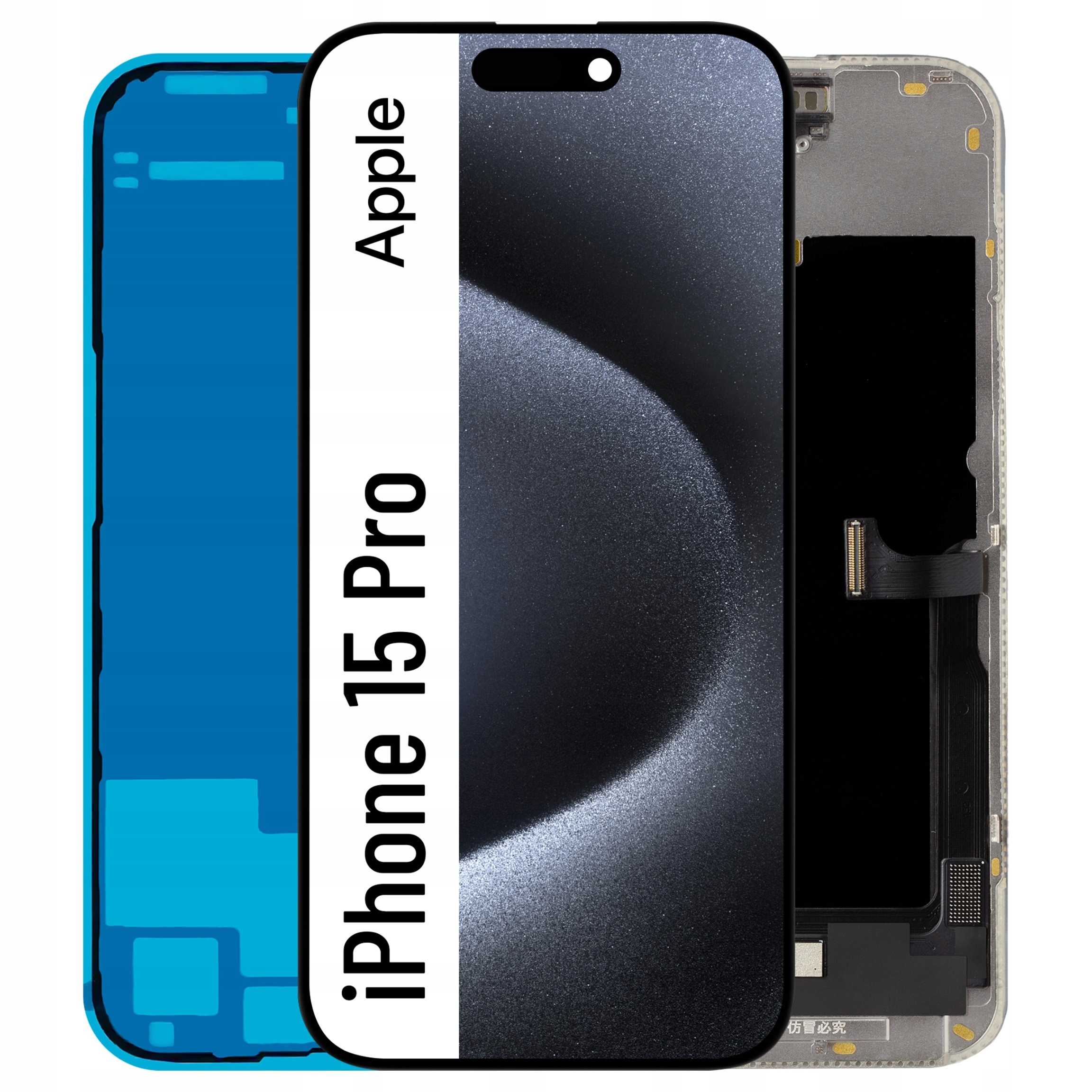 Oled Gx pre iPhone 15 Pro LCD displej Digitizer Dotyk Darček