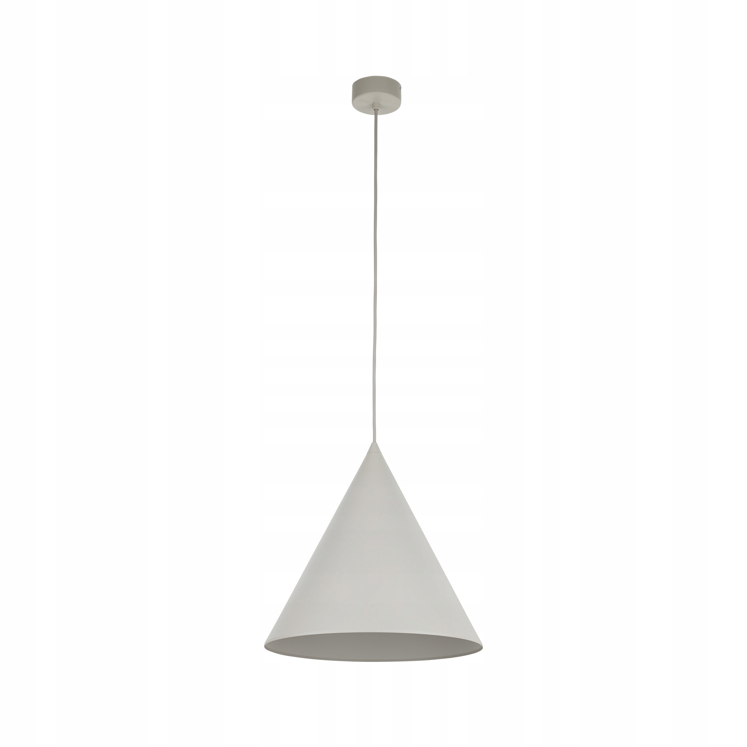 Béžová závěsná kuželová lampa Tk LightingCONO L