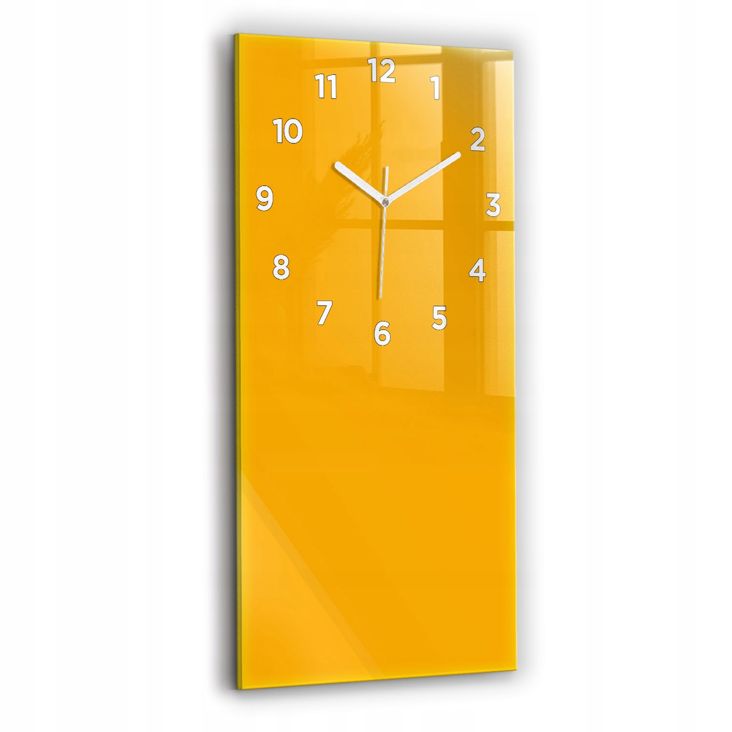 Skleněné vertikální hodiny Design Tekoucí bezhlučný Loft Barva zlato-žlutá 30x60