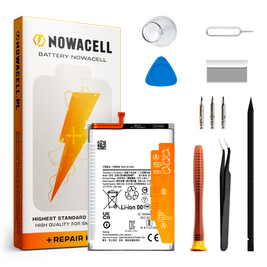Zestaw Bateria EB-BM526ABY do Samsung Galaxy A23 M23 M52 M53 5G M33 5000mAh
