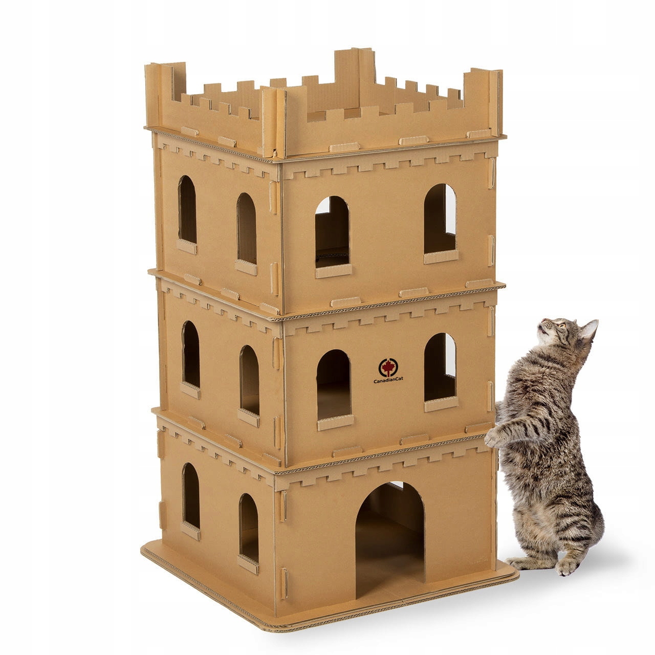 Levně Canadian Cat Kočičí zámek XL, Kartonový zámek pro kočky
