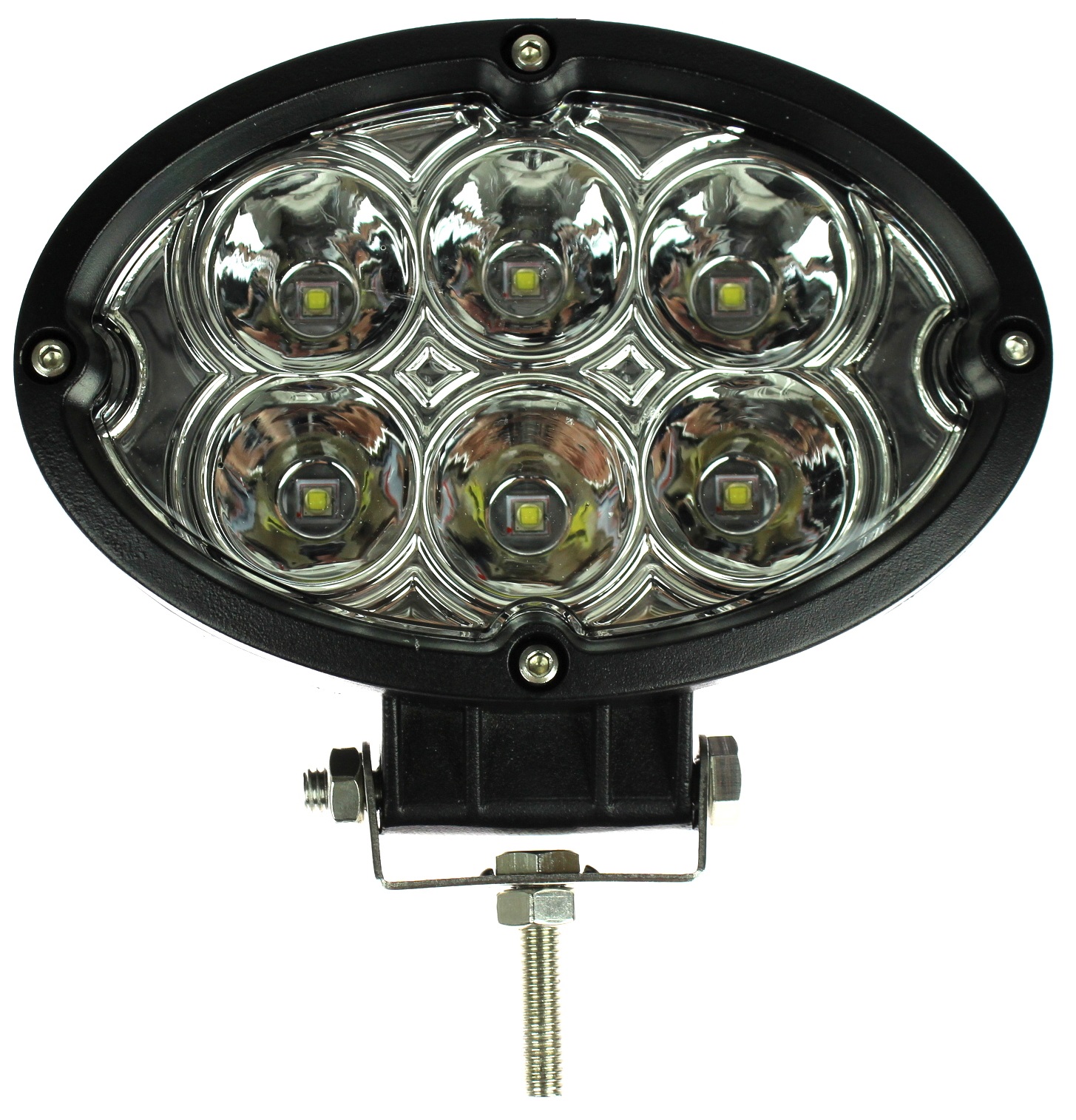 LAMPA ROBOCZA 6 LED 60W OWALNA 12-24V DALEKOSIĘŻNA
