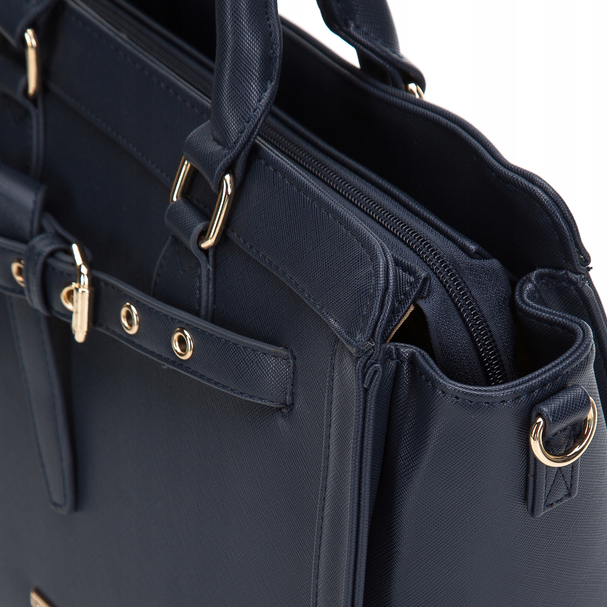 WITTCHEN torebka kuferek z ekoskóry granatowa Płeć kobieta