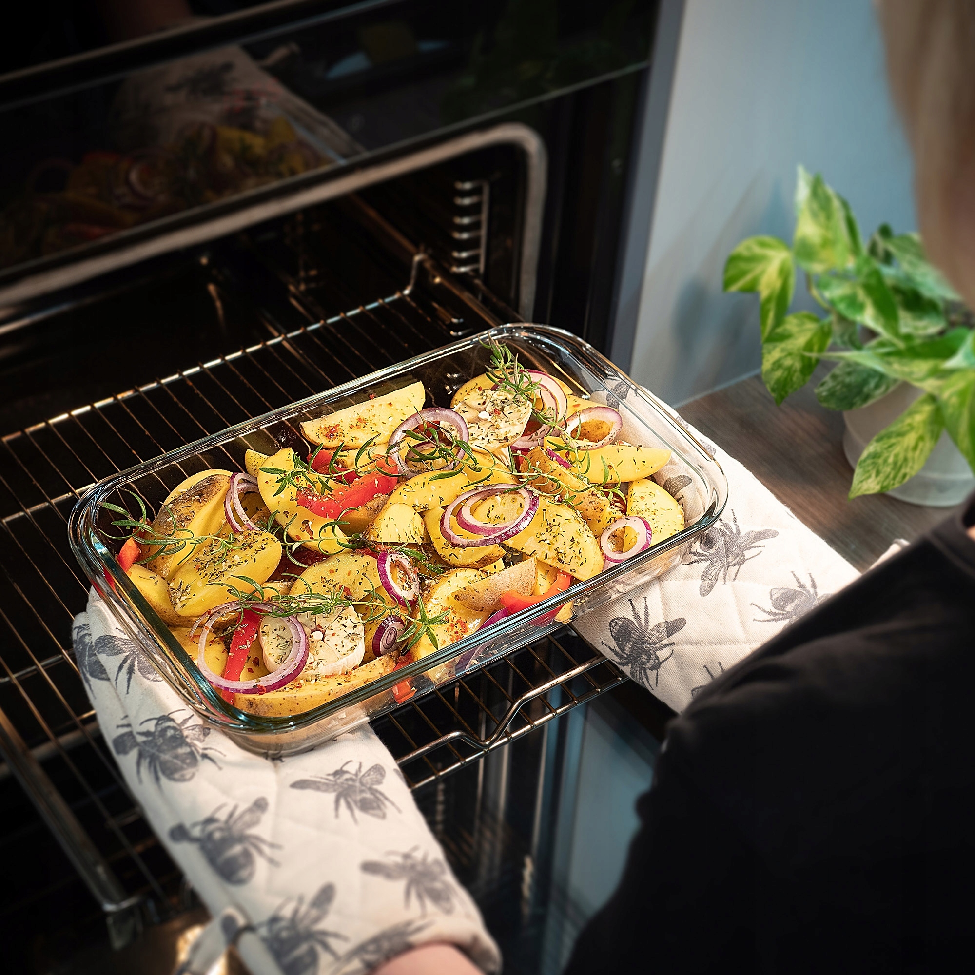 NACZYNIE ŻAROODPORNE MAŁE 2,2L PROSTOKĄTNE SZKLANE DO ZAPIEKANIA Marka Kadax