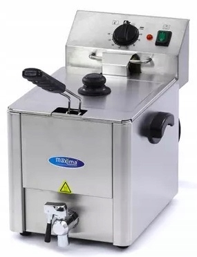 Elektrická olejová fritéza 8 l Koš na fritézy Maxima 1,5 kg 09300415