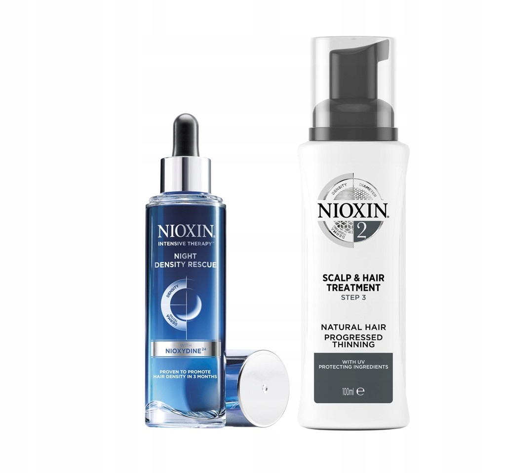 Nioxin Night Density Rescue sérum 70 ml Nioxin Scalp Hair treatment 100 ml
