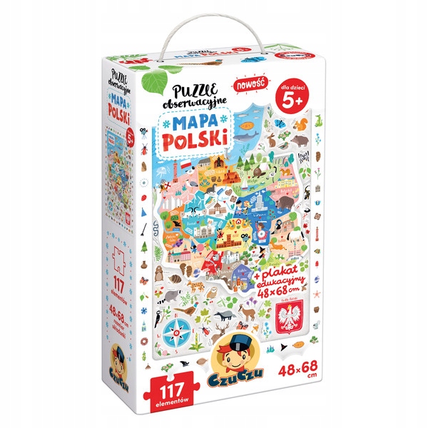 

CzuCzu Puzzle obserwacyjne Mapa Polski 117