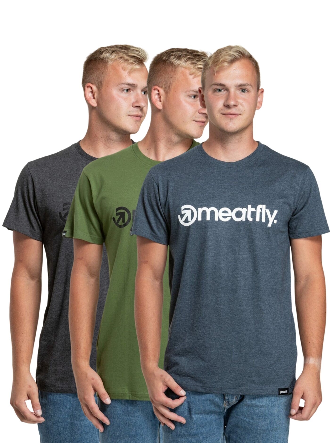 Meatfly Mf Logo pánská trička, modrá