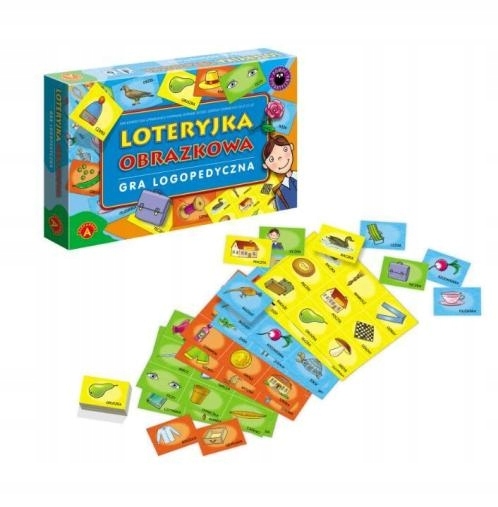 Loteryjka Obrazkowa Logopedyczna. Gra planszowa. Alexander