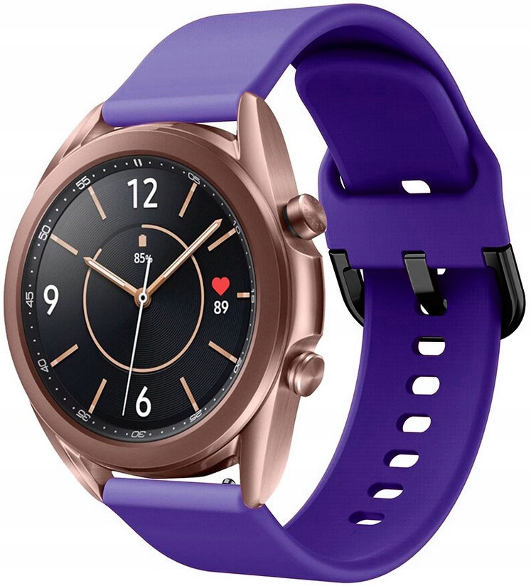 Fioletowy Pasek Samsung Galaxy Watch 3 41mm, Rozmiar S (Tech-Band)