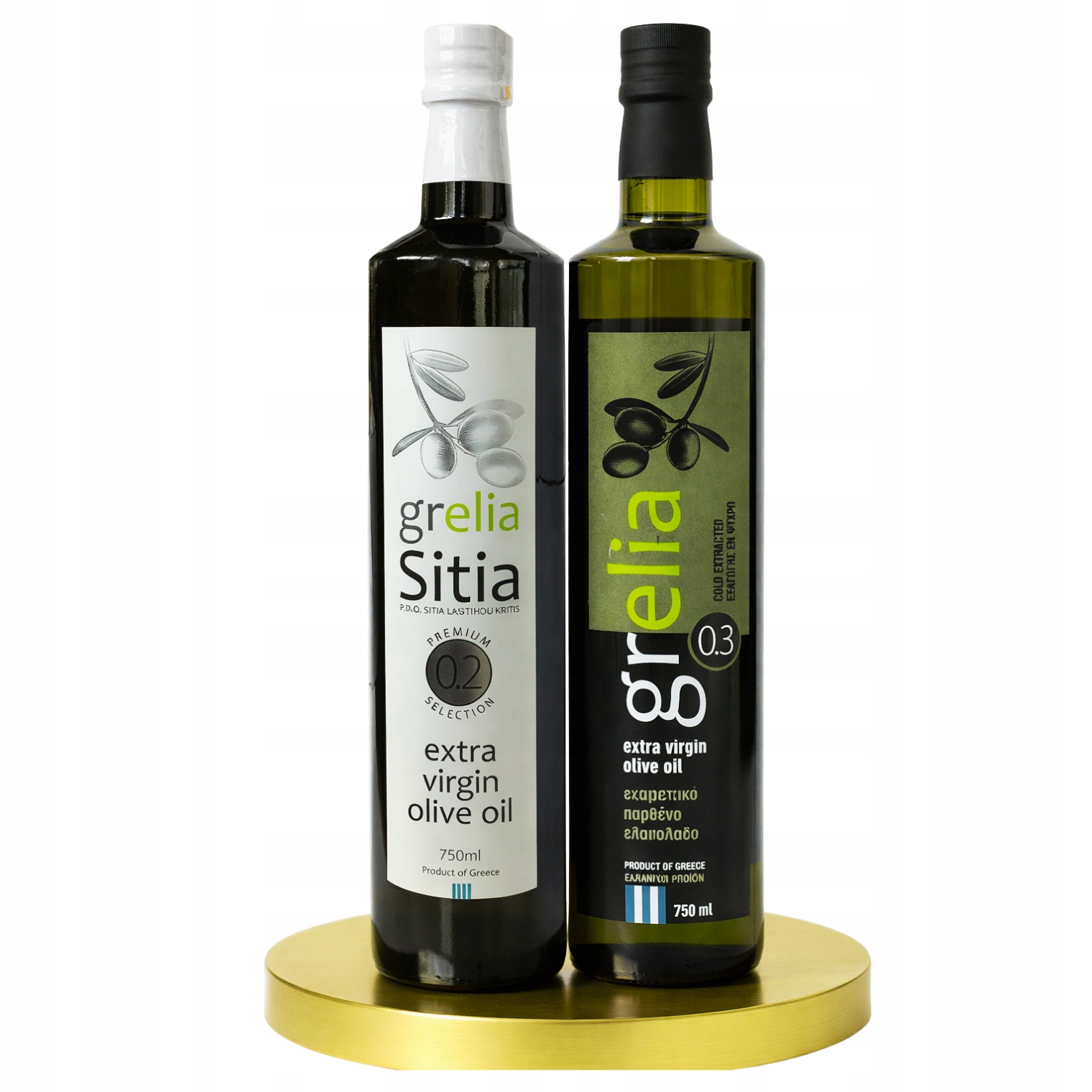 Oliwa z Oliwek Extra Virgin Filtrowana Grecka Zestaw 2x750ml butelka Grelia
