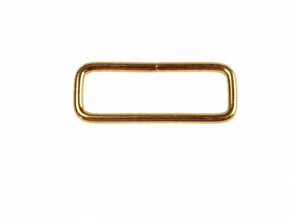 

Ramka metalowa złota prostokąt do paska 30 mm 10sz