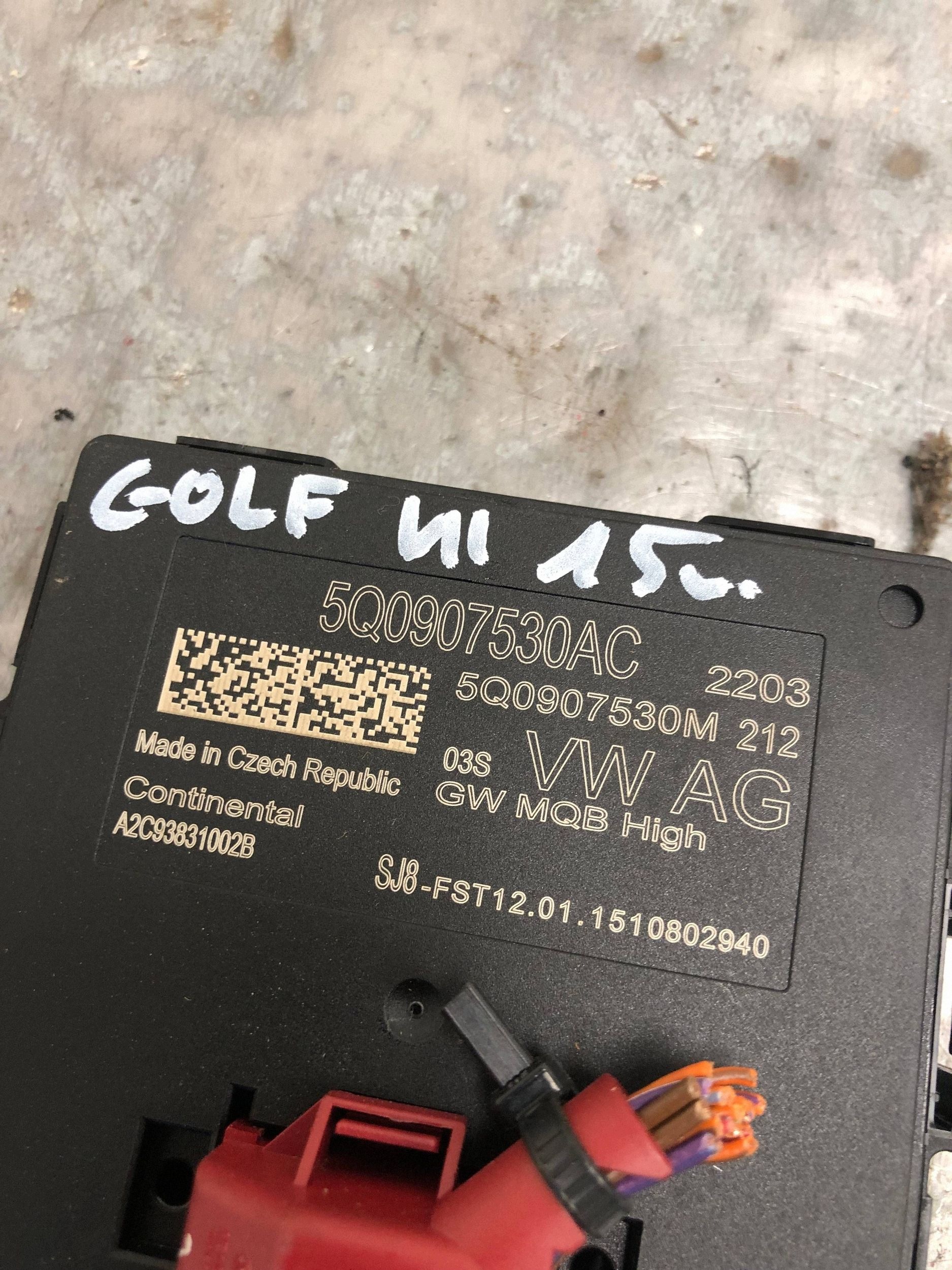 module control unit GATEWAY VW GOLF VII KOMBI 5Q0907530AC