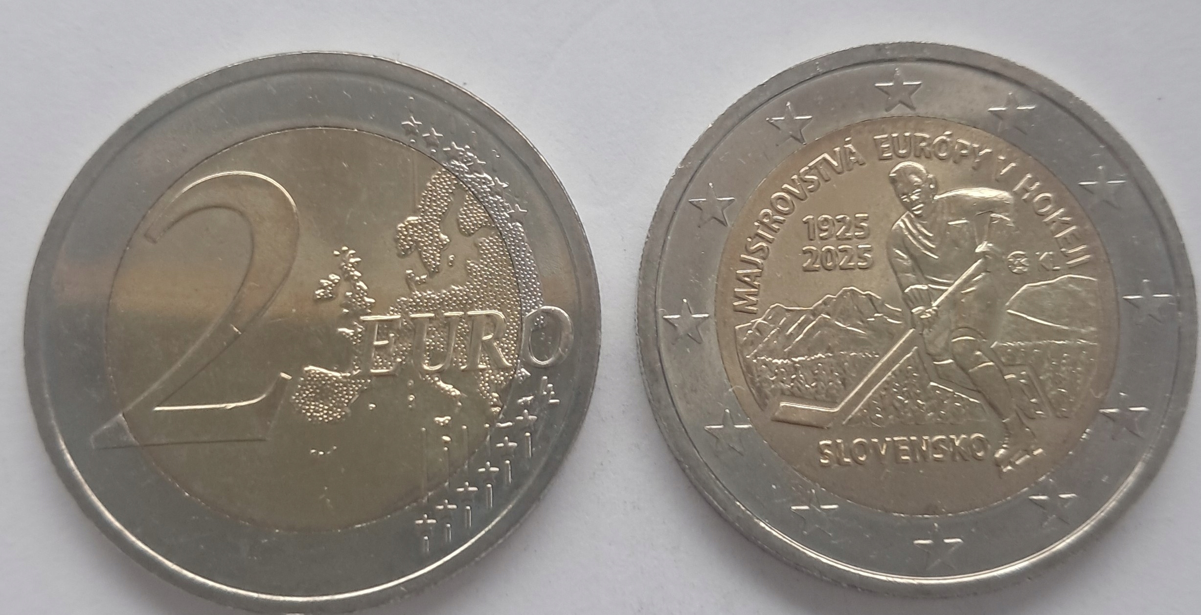 SLOWACJA 2 euro € 2025 Hokej