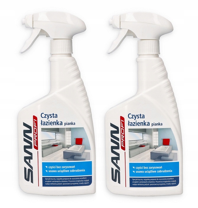 

Płyn do czyszczenia łazienki Spray Pianka 2x 500ml