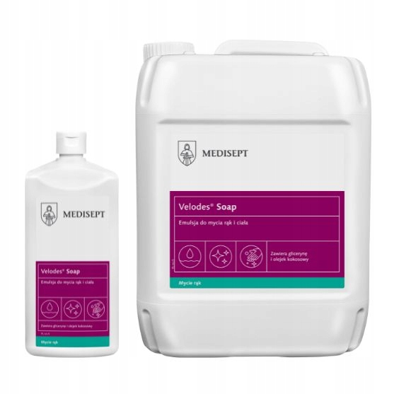 Zestaw Velodes Soap 500 ML 5 L Emulsja do mycia rąk i ciała