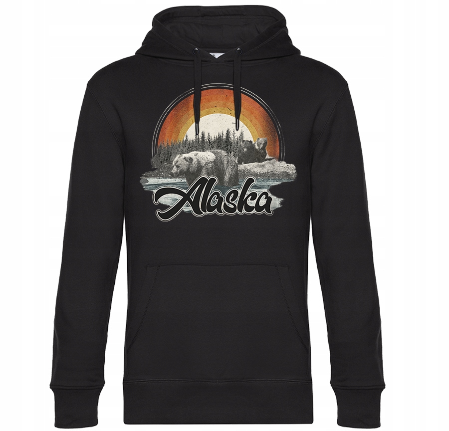 

Bluza Z Kapturem Alaska Niedźwiedź Natura Miś L