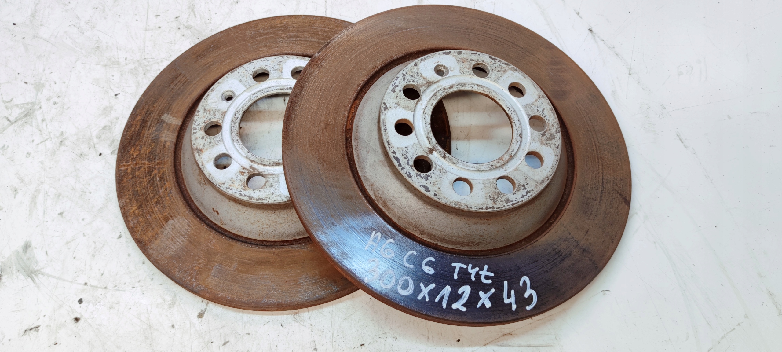 disc discs brake rear part AUDI A6 C6 300 MM 12 MM 43MM
