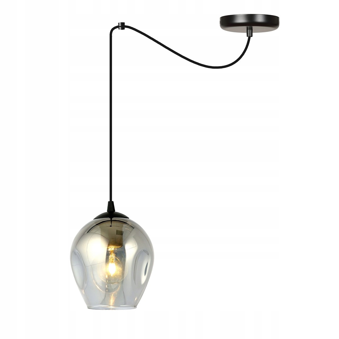 Závěsná lampa Level 1 Bl Grafit pavouk, stínidla grafit, černá