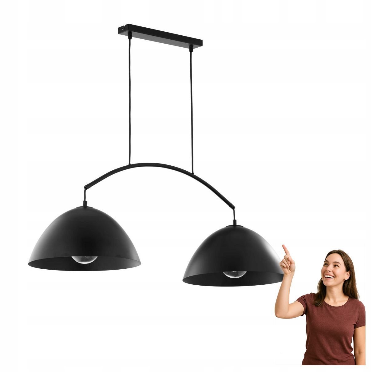 Závesná lampa Faro New Black 6008 Tk Lighting