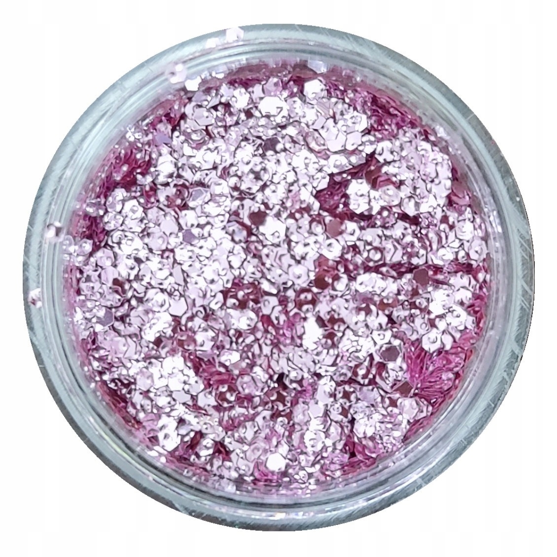 

Ozdoby na Paznokci pink Płatki aluminiowe