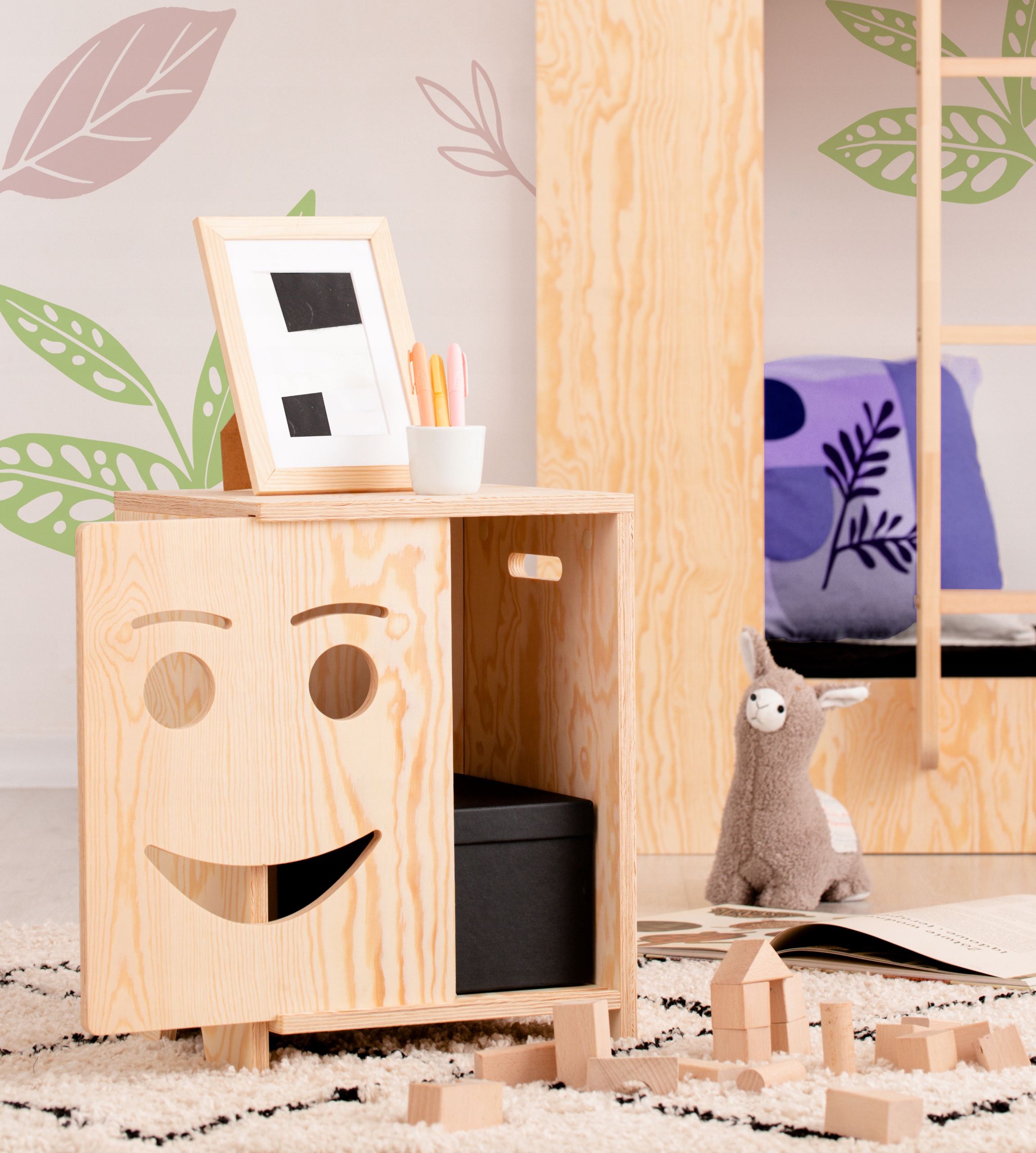 Szafka nocna dla dzieci KAPI 1 NATURALNE EKO SOSNA EAN (GTIN) 5905090161646